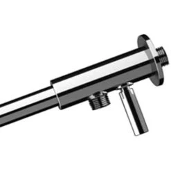 Braccio Doccia Minimal In Ottone Cromato 40 Cm Con Deviatore -Stile Bagno 3606348 3