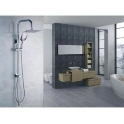 Colonna Doccia Serie Oasi Design Quadro E Risparmio Acqua Integrato Con Soffione In Acciaio 6 Colonna Doccia Serie Oasi Design Quadro E Risparmio Acqua Integrato Con Soffione In Acciaio -Stile Bagno 3607003 3