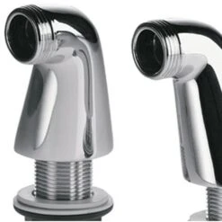 Coppia Colonnette Bordo Vasca In Ottone Cromato, Serie Uk -Stile Bagno 3607071 3