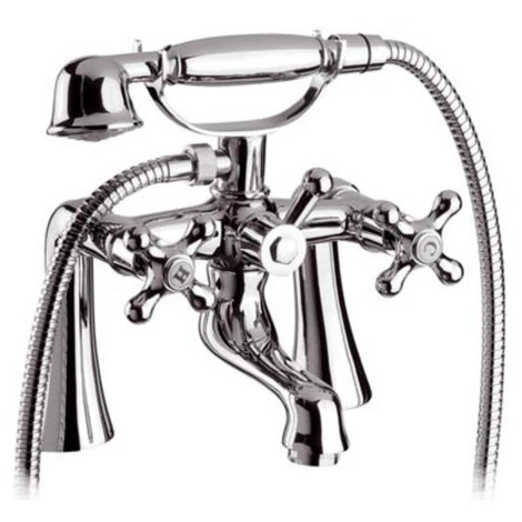 Rubinetto Vasca Esterno Con Colonnette Altecon Doccia - Serie Liberty 1 Rubinetto Vasca Esterno Con Colonnette Altecon Doccia - Serie Liberty