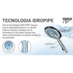 Saliscendi Serie Minu Con Doccino A Tre Getti E Regolazione Altezza -Stile Bagno 3609146 3