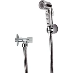 Set Doccetta Bidet Con Rubinetto E Supporto Cromato