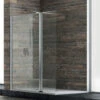Ogomondo Walk-in Doccia Con Anta Basculante E Staffa Cristallo 8 Mm Misure 97-99xh200 Cm - Confezione 1