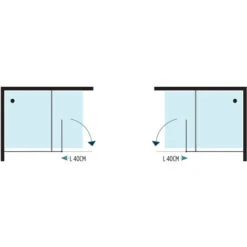 Ogomondo Walk-in Doccia Con Anta Basculante E Staffa Cristallo 8 Mm Misure 97-99xh200 Cm - Confezione 1 -Stile Bagno 36607765 4