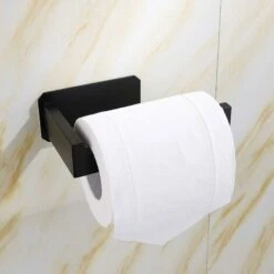 Porta Carta Igienica Autoadesivo In Acciaio Inossidabile SUS 304 Per Il Bagno, Senza Fori, Installazione Facile (Quadrato) -Stile Bagno 36735041 3