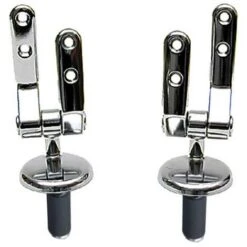 1PZ CERNIERE X COPRIVASI CON TASSELL+VITI INOX PZ.2