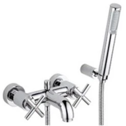 Gruppo Vasca Paffoni Quattro Con Set Doccia Ottone Cromato