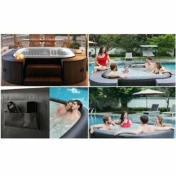 Bagno Italia Minipiscina Gonfiabile Idromassaggio 185 Cm Autogonfiante Capienza 5 6 Posti Con 132 Getti E Ozonoterapia Spa Relax Giardino Mspa -Stile Bagno 38232652 3