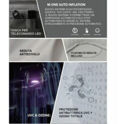 Bagno Italia Minipiscina Gonfiabile Idromassaggio 185 Cm Autogonfiante Capienza 5 6 Posti Con 132 Getti E Ozonoterapia Spa Relax Giardino Mspa -Stile Bagno 38232652 5