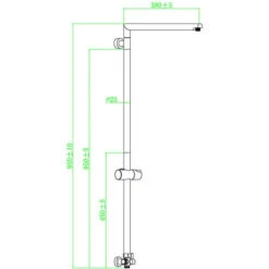 Asta Per Soffione Doccia MARSEILLE Cromata SCHÜTTE -Stile Bagno 38715995 3