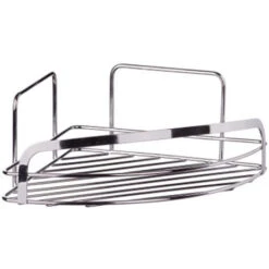 Mensola Angolare Per Doccia In Acciaio Da Appendere A Muro Un Ripiano Porta Oggetti -Stile Bagno 38904669 3