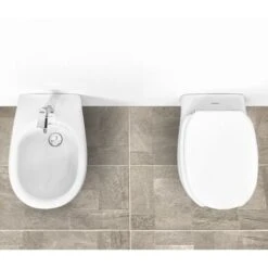 WC Sospeso Per Disabili Con Apertura Frontale In Ceramica Bianca Lucida -Stile Bagno 39120397 5