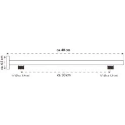Braccio Doccia A Parete RENNES Cromato SCHÜTTE -Stile Bagno 39158892 3