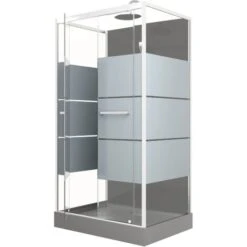 Cabina Doccia Rettangolare 110x80x225 Cm - Scratchy 110 -Stile Bagno 39300182 3