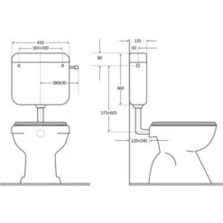 Idrocassetta Doppio Scarico Rivestita Completa Di Kit Shut-Off Cromo E Porta Rotolo -Stile Bagno 3931725 3