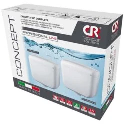 Idrocassetta Doppio Scarico Rivestita Completa Di Kit Shut-Off Cromo E Porta Rotolo -Stile Bagno 3931725 4