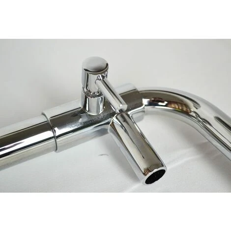 Colonna Doccia AMARCORD Con Miscelatore Meccanico, Soffione Tondo E Doccia Tonda A 3 Getti Anticalcare | Con-soffione-o-200-mm-h-2-mm | Ottone-cromato 3 Colonna Doccia AMARCORD Con Miscelatore Meccanico, Soffione Tondo E Doccia Tonda A 3 Getti Anticalcare | Con-soffione-o-200-mm-h-2-mm | Ottone-cromato - immagine 3