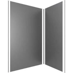 Pack Grey Pannelli A Parete - Alluminio Con Profilo Angolare E Finitura Anodizza Per Stuoia Nera -Stile Bagno 39811304 3