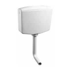 CASSETTA SCARICO ESTERNA IVORY A ZAINO TASTO START/STOP BIANCA 6-7 LITRI (16310)