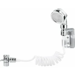 DOCCIA A MANO DOCCETTA PORTATILE PER LAVANDINO TUBO ANTICALCARE PIETRE ANTICALCARE CAMPEGGIO