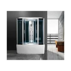 Cabina Con Vasca Idromassaggio, Sauna, Bagno Turco, Cromoterapia 170x88cm Full Optional Sicorage Antin