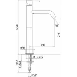 Miscelatore Per Lavabo Alto Colore Oro Spazzolato Gattoni Easy 2384/23SG Senza Piletta Di Scarico - Oro Spazzolato -Stile Bagno 40495096 3