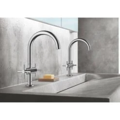 Grohe Atrio - Miscelatore Da Lavabo, Con Sistema Di Scarico E Braccio Di Erogazione Girevole, Misura L, Cromato 21019003 -Stile Bagno 40508336 3