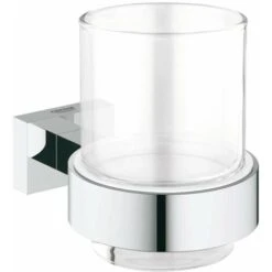 Grohe Essentials Cube - Bicchiere Con Supporto, Cromato 40755001