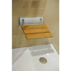 Aqualine Docce - Sedile Doccia Ribaltabile 320x230 Mm, Bambú AE236 -Stile Bagno 40509131 4