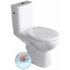 Sapho Etiuda - WC Monoblocco Per Portatori Di Handicap CLEAN ON, Rimless, Scarico Posteriore, Bianco K11-0221