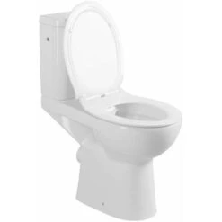 Sapho Etiuda - WC Monoblocco Per Portatori Di Handicap CLEAN ON, Rimless, Scarico Posteriore, Bianco K11-0221 -Stile Bagno 40509229 3