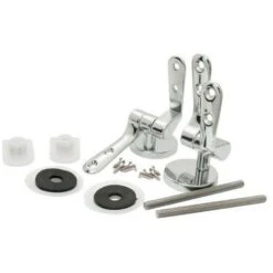 COPPIA CERNIERE METALLO PER SEDILI WC IN LEGNO