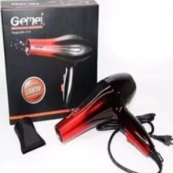 Trade Shop - Asciugacapelli Professionale Phon 1800 W 2 Velocità 3 Livelli Di Calore Gm-1719