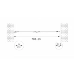Porta Box Doccia Con Apertura A Libro Pieghevole A Soffietto Per Installazione In Nicchia H 190 Cromo Trasparente Anticalcare Misura 58-61,5 -Stile Bagno 42155017 4