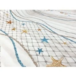 TOVAGLIA LIMA © In TELA CERATA Plastificata LAVABILE Idrorepellente In PVC STELLE MARINE Made In Italy Cm. 140x100 X4 Persone -Stile Bagno 42228516 4