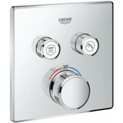 Grohe Grohtherm SmartControl - Miscelatore Termostatico A Due Vie Ad Incasso, Cromato 29124000