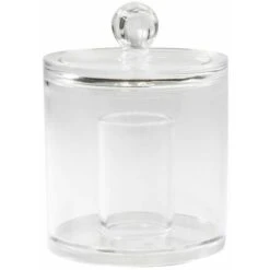 Compactor Organizzatori Per Cosmetici - Contenitore Per Dischetti Struccanti E Bastoncini Ovattati, Plastica Trasparente RAN5058