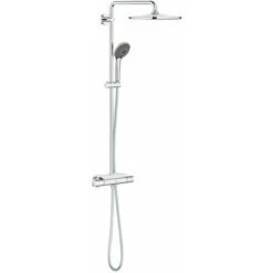 Grohe Vitalio Joy - Set Doccia 310 Termostatico A Parete E Mensola, Cromo 26401001