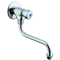 Idral Rubinetto Temporizzato Lavabo A Parete Serie Classic 08015/E Cromato Lucido