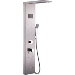 Pannello Colonna Doccia Miscelatore Soffione Cascata Doccino Rapolano Colore: Silver -Stile Bagno 42662722 4