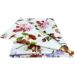 TOVAGLIA LIMA © In TELA CERATA Plastificata LAVABILE Idrorepellente In PVC FIORI Made In Italy Cm. 140x100 X4 Persone -Stile Bagno 42727234 5