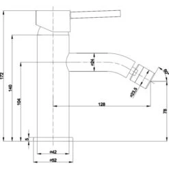 RUBINETTO MISCELATORE PER BIDET FINITURA CROMATA FASSA -Stile Bagno 42744703 4