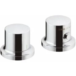 Hansgrohe Therm Finish Set 2 Fori Per Montaggio Sul Bordo Della Vasca Da Bagno O Sul Ponte Piastrellato, Cromato