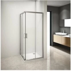Box Doccia Angolare Con Vetro Trasparente - 80x80 Cm -Stile Bagno 42780865 4