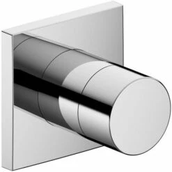 Valvola A 3 Vie Deviatrice IXMO DN 15, UP, Con Maniglia IXMO Rosetta Pura Quadrata Cromata KEUCO