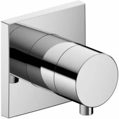 Valvola Di Intercettazione IXMO DN 15, Ad Incasso, Con Maniglia IXMO Rosetta Comfort Quadrata Cromata KEUCO