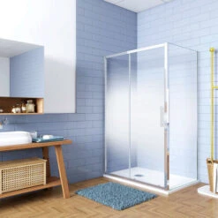 190 Cm Box Doccia Angolare Porta Scorrevole Con Parete Fissa 130x80cm In Vetro Temperato Serigrafato Opaco Graduale Profili Cromato Lucido