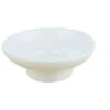 Trade Shop - Piattino Di Ricambio Porta Sapone In Ceramica Bianco Tondo Bagno Accessori 59345