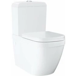 Grohe Euro Ceramic - Set WC Combinato Con Cassetta E Copriwater Softclose, Rimless, Bianco Alpino 39462000