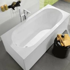 Villeroy & Boch Oberon - Vasca Da Bagno Solo 1700x750x450 Mm, Quaryl, Bianco UBQ170OBE2V-01 -Stile Bagno 43991792 5